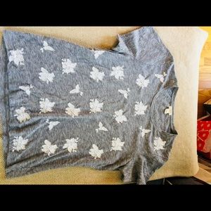 J. Crew Flower T-shirt